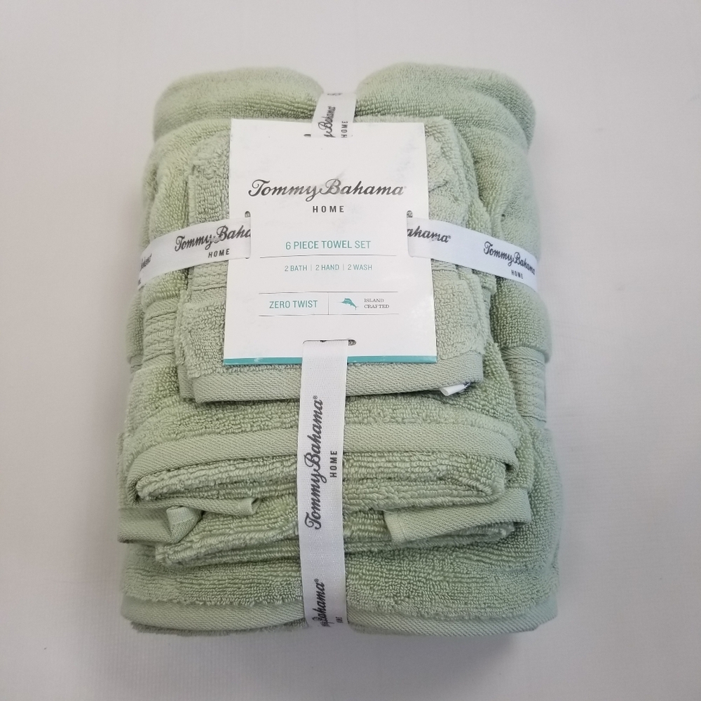 Tommy Bahama 6 Piece Towel Set Cotton NWT